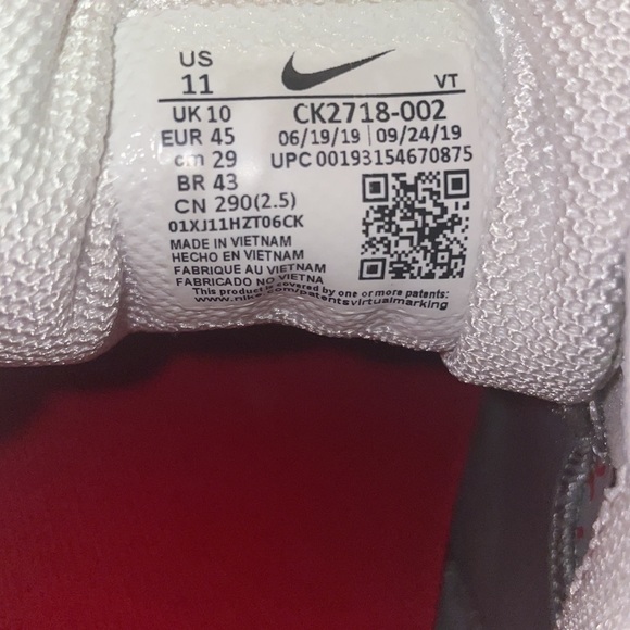 Nike Vapor Max 360 OG Grey Red - Picture 6 of 6